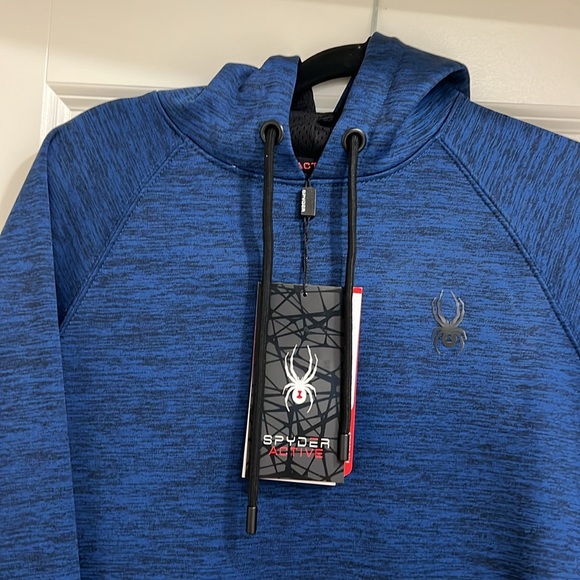Spyder active pull over Blue sweatshirt, hoodie size small - Picture 2 of 10